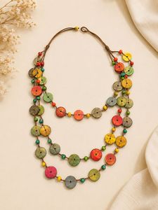 Bohemian Layered Beaded Necklace