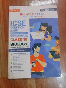 Oswal ICSE Class 10 Biology Question Bank Chapterw