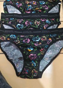 Floral Print Cotton Briefs - Pack of 3