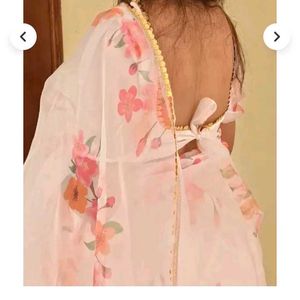 Floral Organza Saree