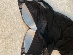 Sheer Black Cami with Lace Detail