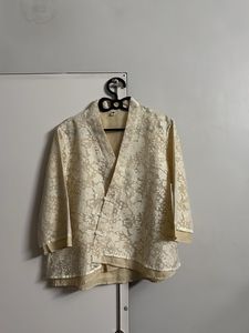 Off White Chinese cheongsam top