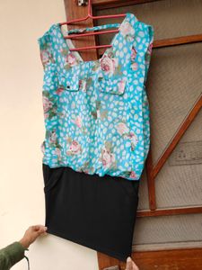 Sky Blue Dress  👗 Made In China