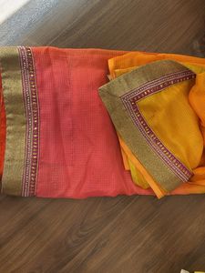 Ombre Sunset Saree
