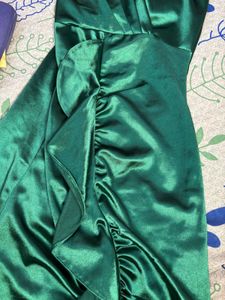 Green Satin Mini Dress🥀