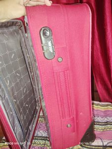 ✅Red ♥️ Color Two Wheeler Trolley Bag Used