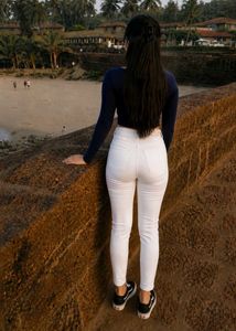 Women Spykar White Ankle Length Jeans