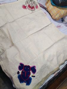 Table Cloth( One Side Hand Painted &amp; Embroidery)