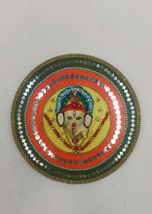 Handmade Ganesh Ji With Clay On Wood