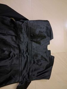Elegant Black Strapless Mini Dress