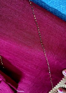 creap silk banarasi weaving saree with stone