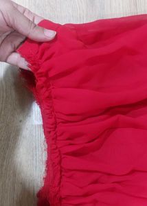 Red &amp; golden lehenga set