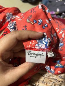 Floral Print Wrap Top