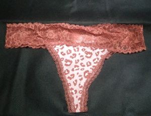 Leopard Lace Thong