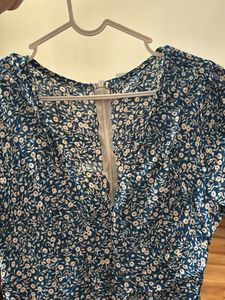 Floral Print V-Neck Dress