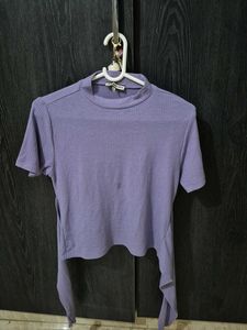 Lilac Tie Up Top