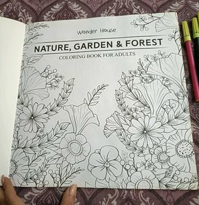 Adult Colouring Book - Nature, Garden &amp; Forest