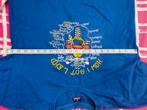 Blue Colored "LEH" special T-shirt