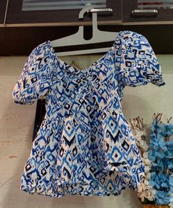 Stylish Off-Shoulder Printed Peplum Top