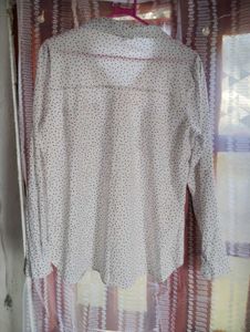 Polka Dot Button-Up Shirt