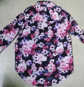 floral zip up jacket
