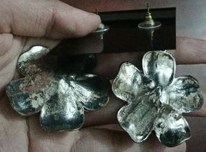 Price Drop!! Silver Metal Earrings
