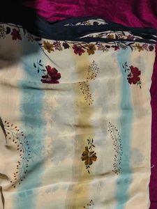 Beautiful Floral Print Saree
