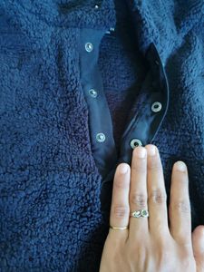 Cozy Black Fleece Hoodie
