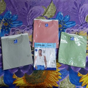 3 T-shirts Bundle + Free Dollar Vest