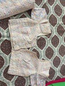 Pastel Embroidered Fabric