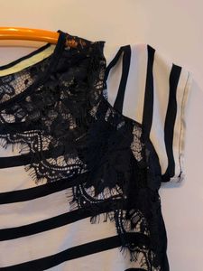 Trending Striped Lace Top From USA