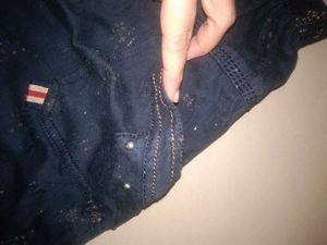 Kids Boy's Navy Blue Cotton Capri