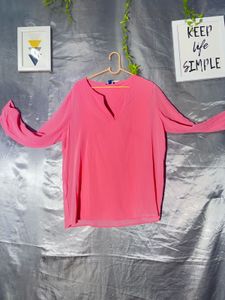 Tom TailorVibrant Pink Long Sleeve Top