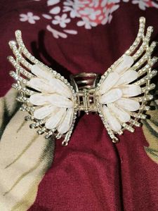 Sparkling Angel Wing Hair Claw Clip