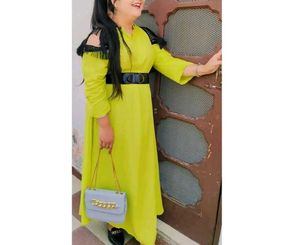 Beautiful Lime Green Gown with Belt
