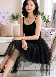 Black Spaghetti Strap Tank Top