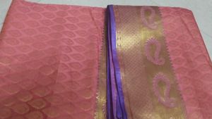 Beautiful Pink Silk Saree