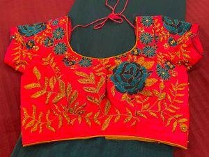 Embroidered Saree with Blouse