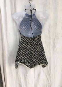 141810. Chic Halter Neck Playsuit