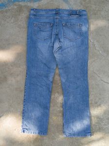 vintage blue straight fit jeans