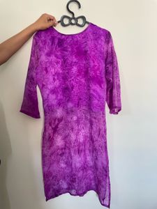 Vibrant Purple Embroidered Kurta