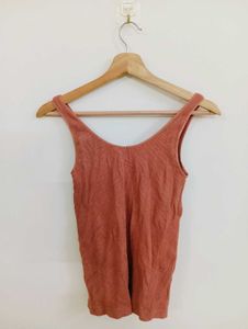 Ribbed Tank Top - Coral