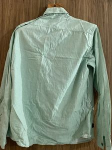 Mint Green Button-Up Shirt
