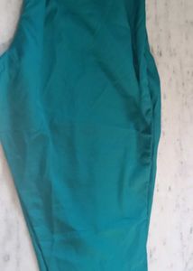 Teal Kurta Set with Gold Embroidery