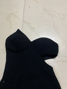 Padded Sweetheart Black Dress