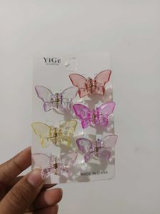 Butterfly Hair Clips Set
