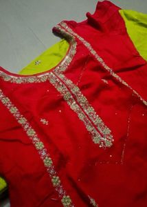 Red green suit