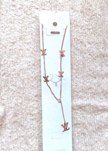 Rose Gold 'LV' Inspired Necklace