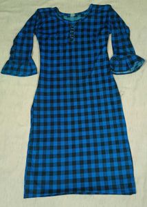 Cozy Blue Plaid Night Suit Set