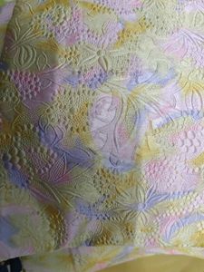 Boho Floral Embossed Fabric 3 meter